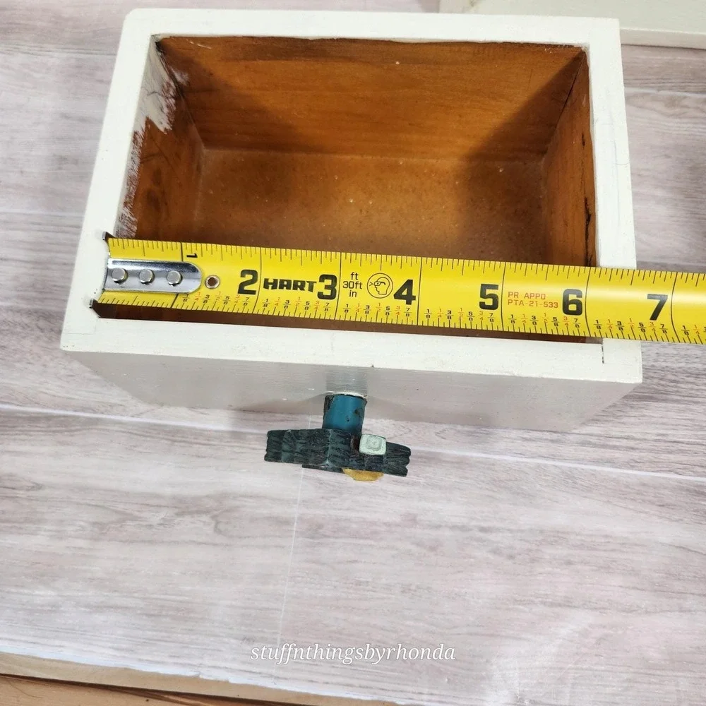 Vintage Wood Wall Mount Writing Shelf Wall Phone Stand / Desk Caddy Charge Stand